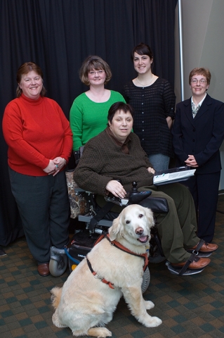 2008 Samaritan Scholars with RCPD Staff and donor family members Margaret Muns and Chris Quinn.