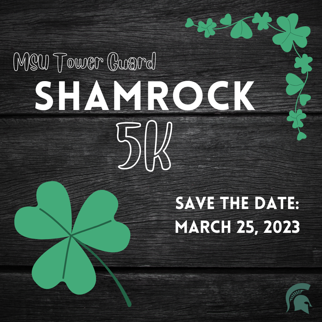 Shamrock 5K invitation with date and location