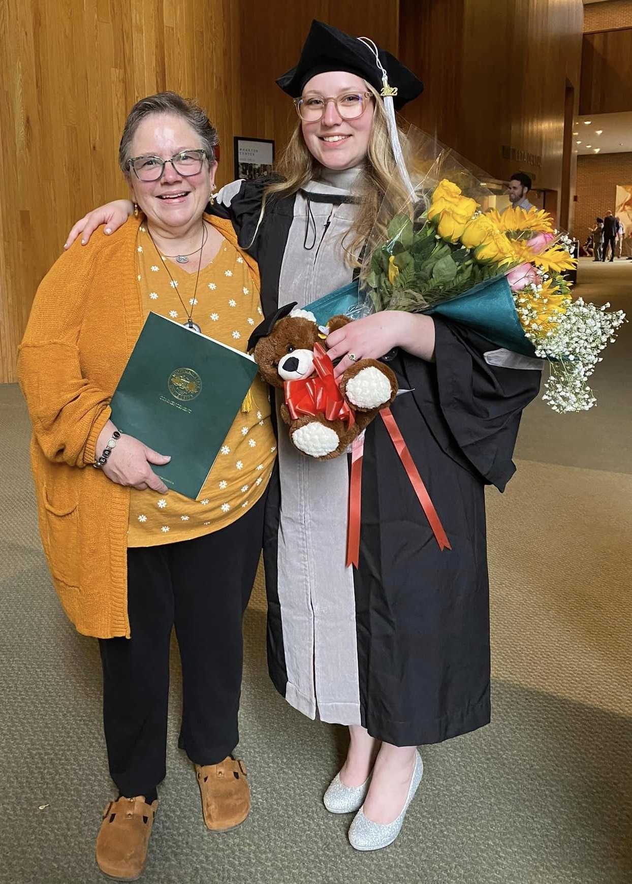 Image of Robyn with her daughter who also graduated from MSU CVM