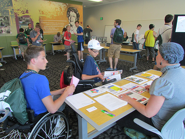 Project Venture students at resource fair