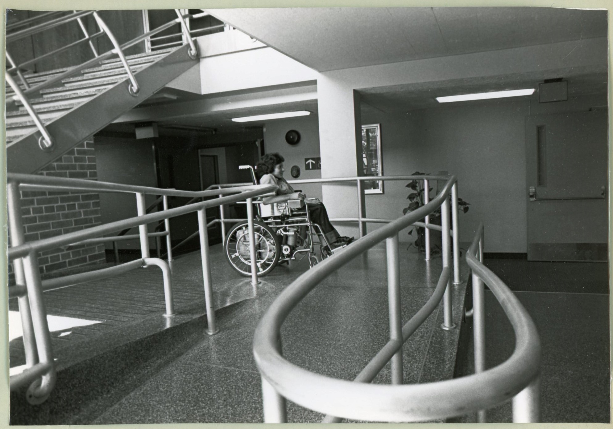 Image of wheelchair ramp constructed on MSU campus