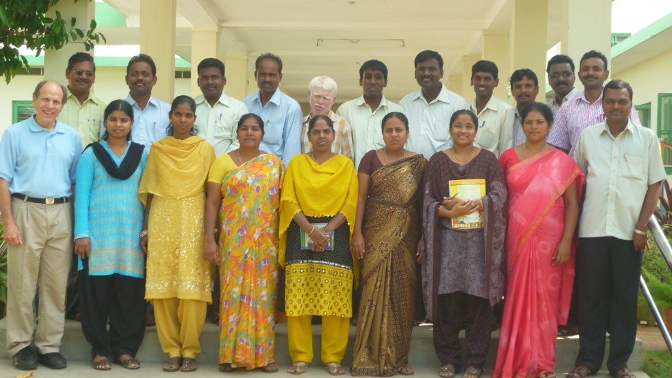 Stephen Blosser with his team in Bobbili, India.