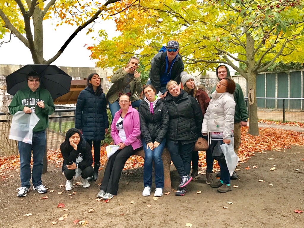 A group of BOND participants making funny faces